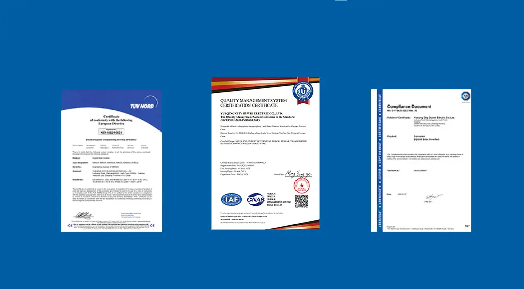 Certificates