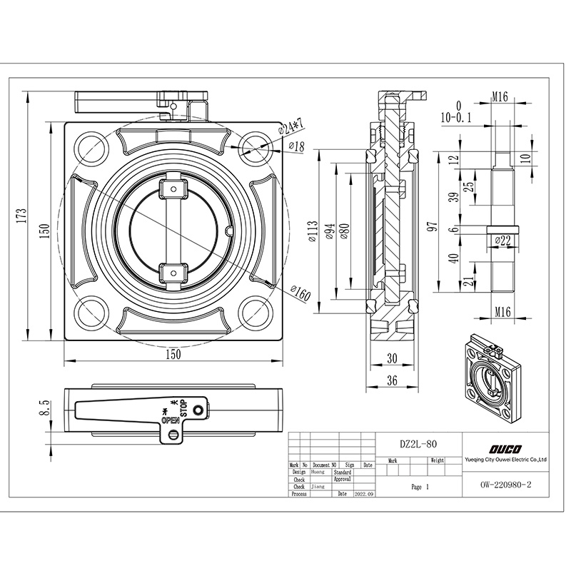 80mm(160mm) Bolt on Type With Aluminium Body, Zero Leakage